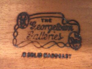 Georgetown Galleries stamp or label