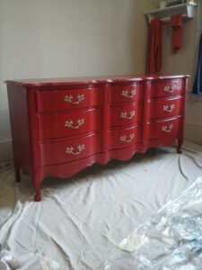 Antique French Provincial Painted dresser