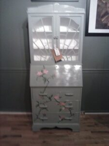 hand painted vintage desk